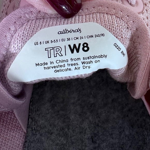 Pink Allbirds Tree Runners [S412] - Picture 11 of 11